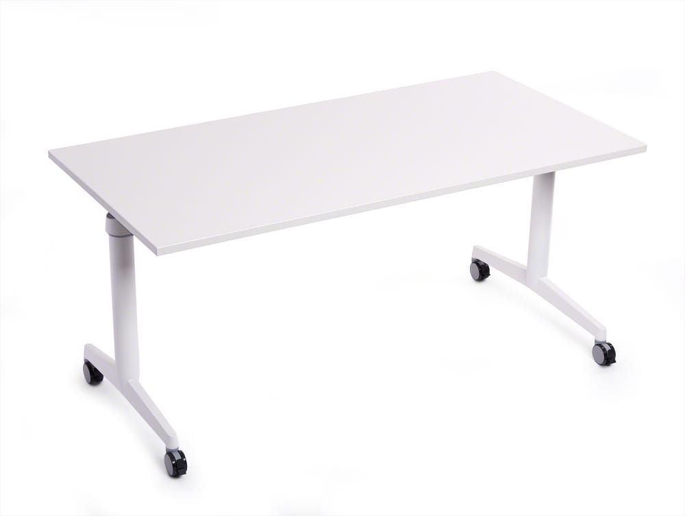 Table pliante By Steelcase Flip Top Twin roulette 140x90cm Source